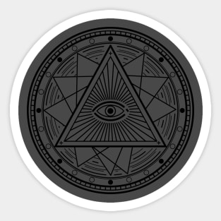 Pyramid All seeing eye Sticker